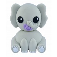 USB-stick schattige olifant - Baby met Speen Lila Fiep - 16 GB Flash Drive - Grijs