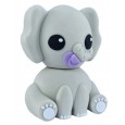 USB-stick schattige olifant - Baby met Speen Lila Fiep - 8 GB Flash Drive - Memory Stick Data Opslag - Grijs